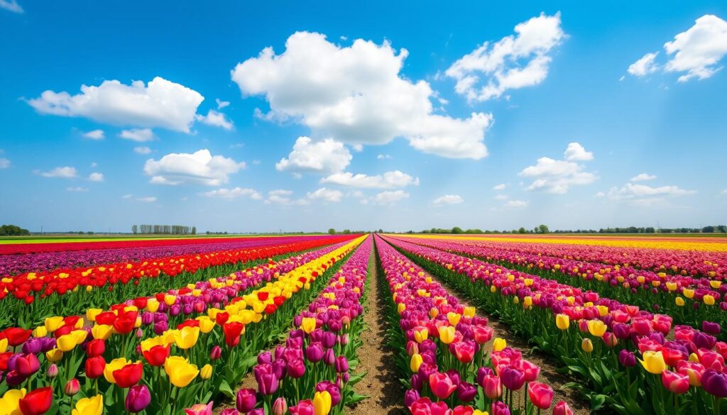 Tulip fields at Keukenhof Gardens