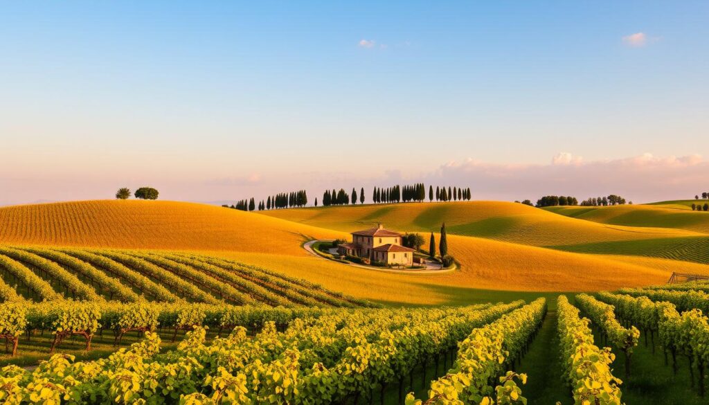 Tuscany vineyards