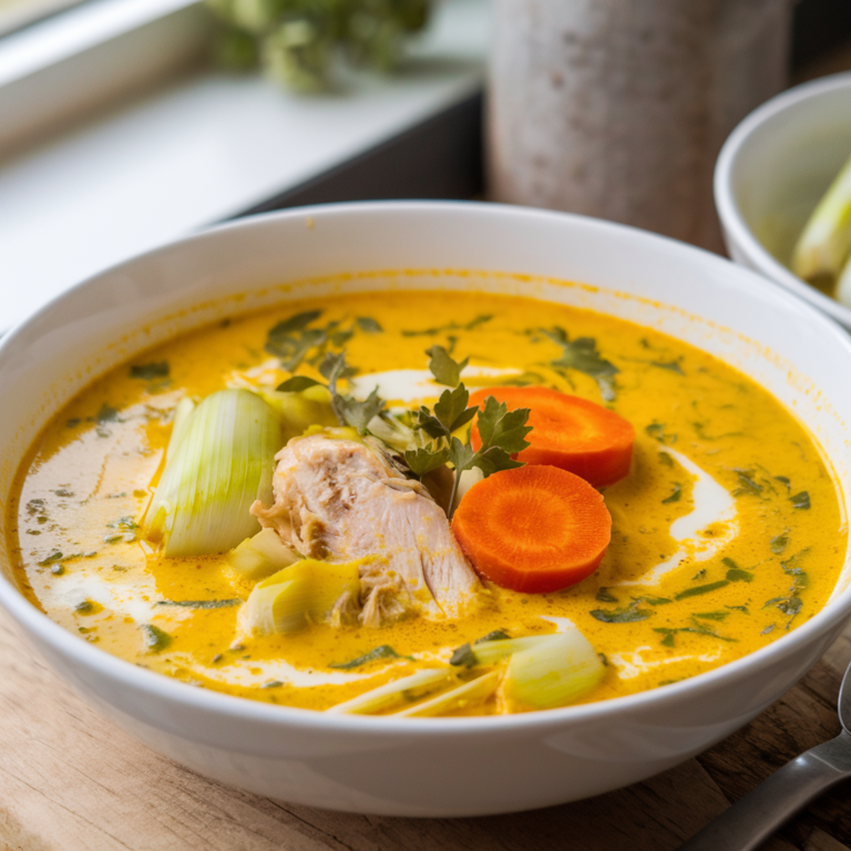 Warm Turmeric Chicken Soup