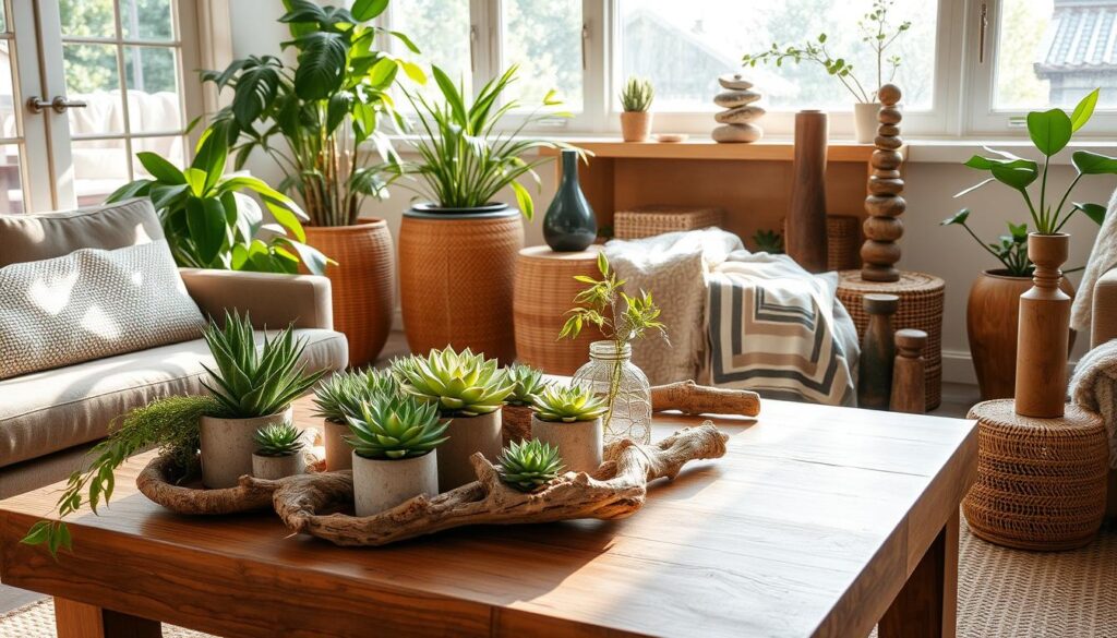 styling surfaces with organic decor