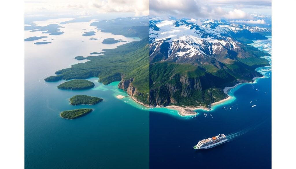 Alaska Cruise Routes Comparison