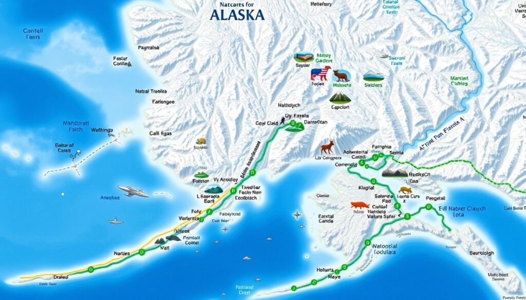 Alaska Cruise Routes Map