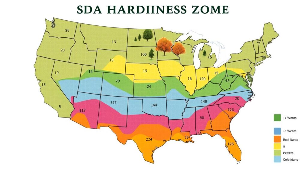 USDA Hardiness Zone map