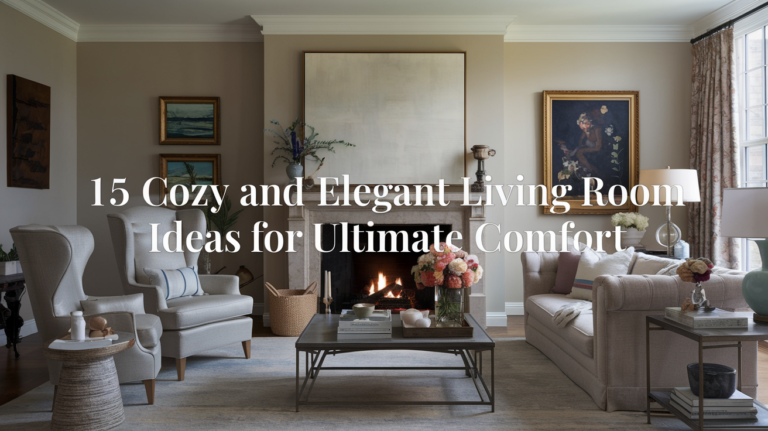 15 Cozy and Elegant Living Room Ideas for Ultimate Comfort