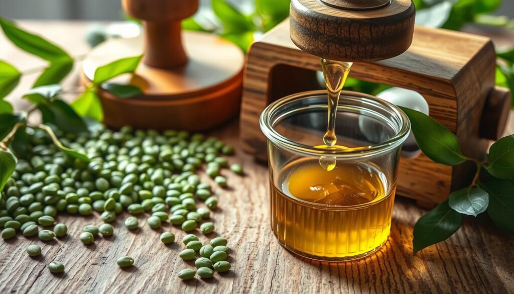 cold-pressing moringa seeds