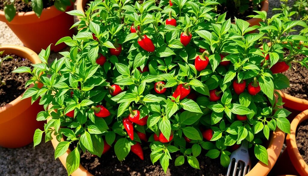 container gardening cayenne peppers