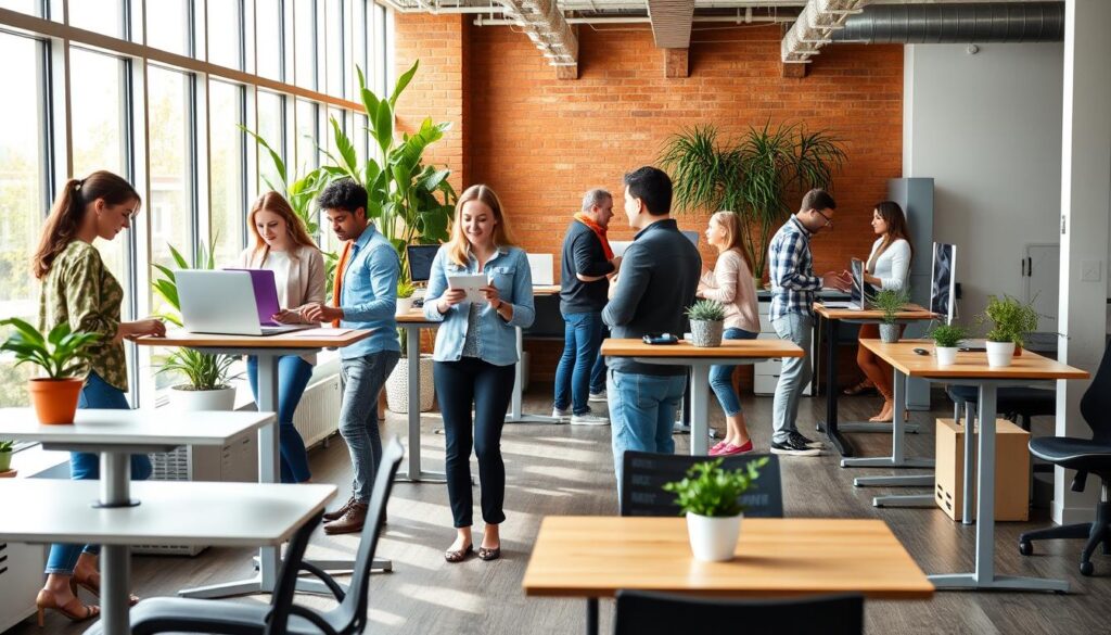 health benefits of standing desks