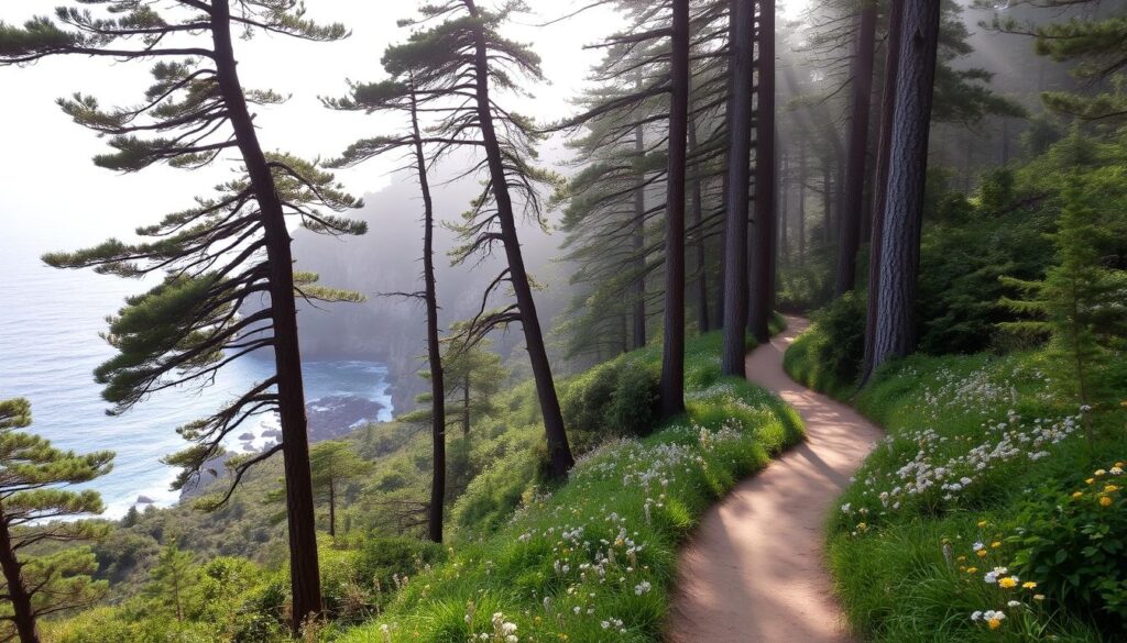 hidden trails in mendocino coast