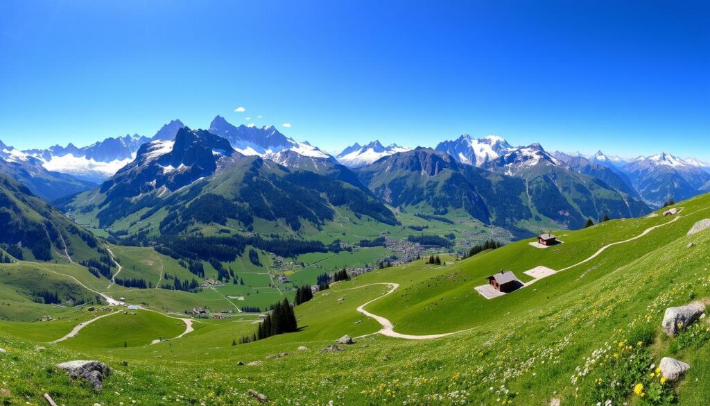 popular swiss alps hiking regions