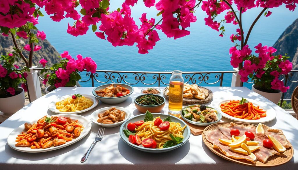 positano amalfi coast cuisine