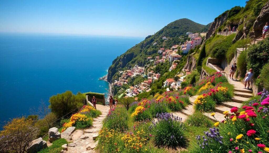 scenic hikes in Positano