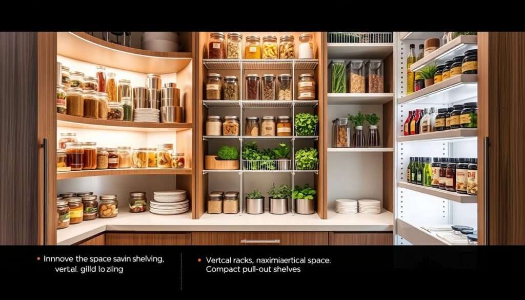 space-saving pantry shelving