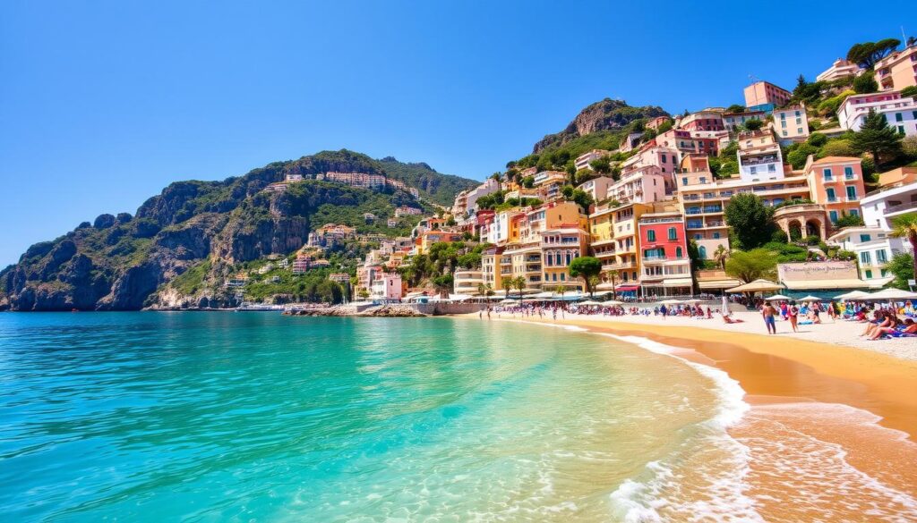 stunning beaches of Positano