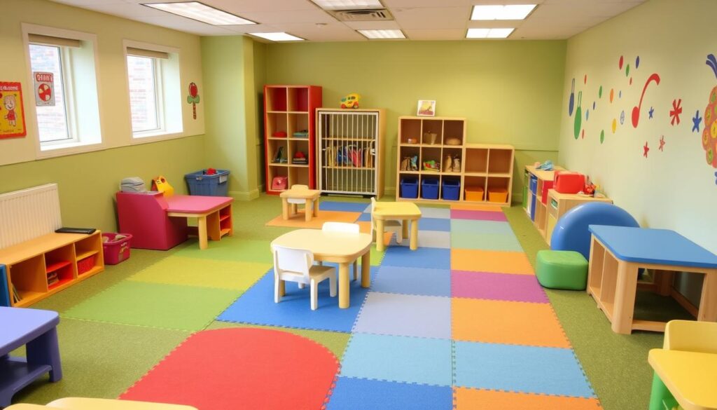 Child safety in kids playroom