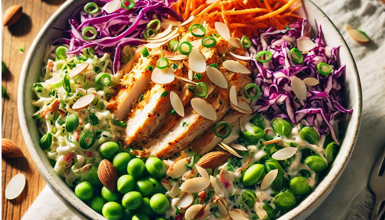 Coleslaw and Rotisserie Chicken Crunch Bowl