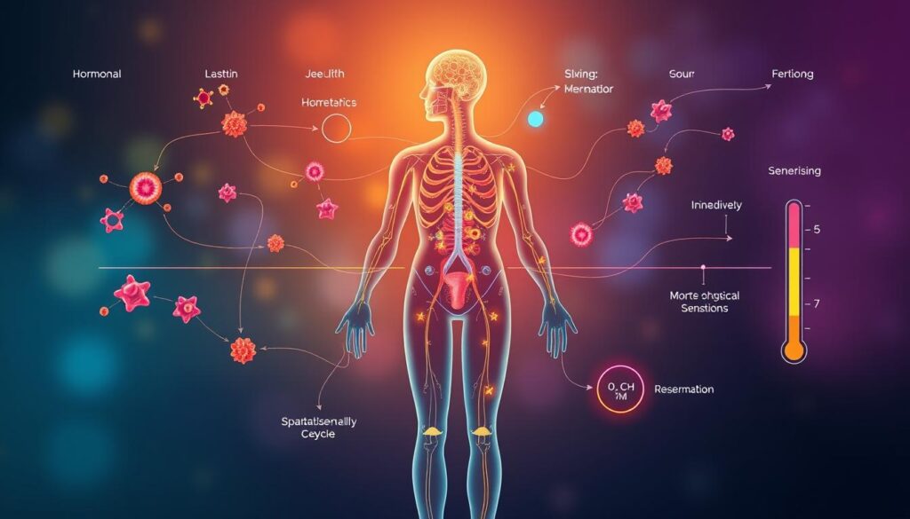 Hormonal fluctuations during menstrual cycle