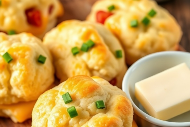 Cheesy Bacon and Chive Biscuits Recipe