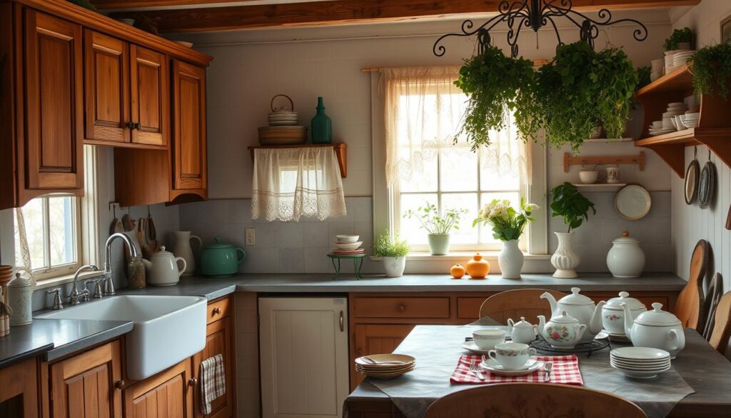 Vintage Cottagecore Kitchen Furnishings