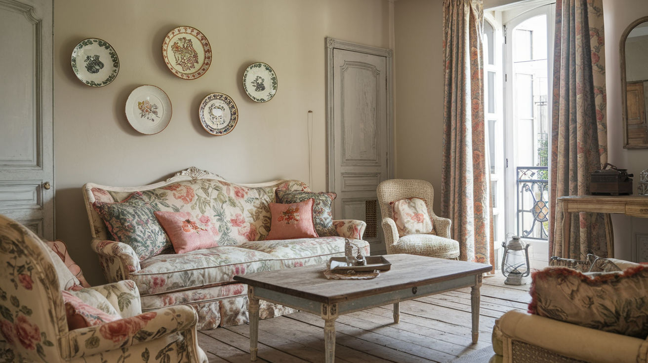 Cozy French Country Living Room