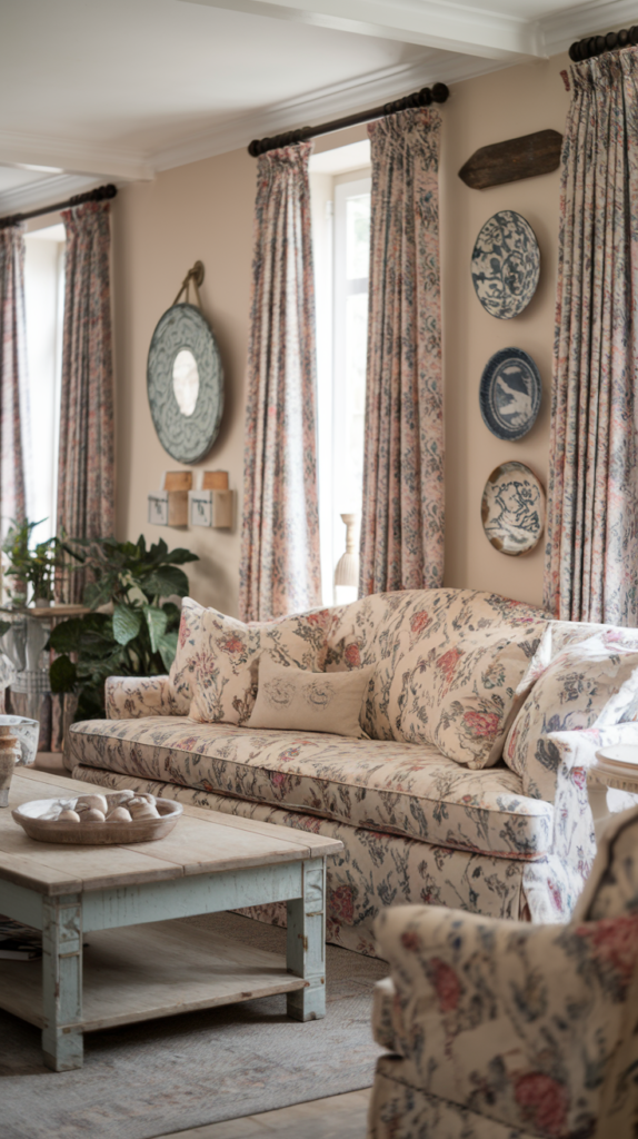 French Country Cottage Living Room