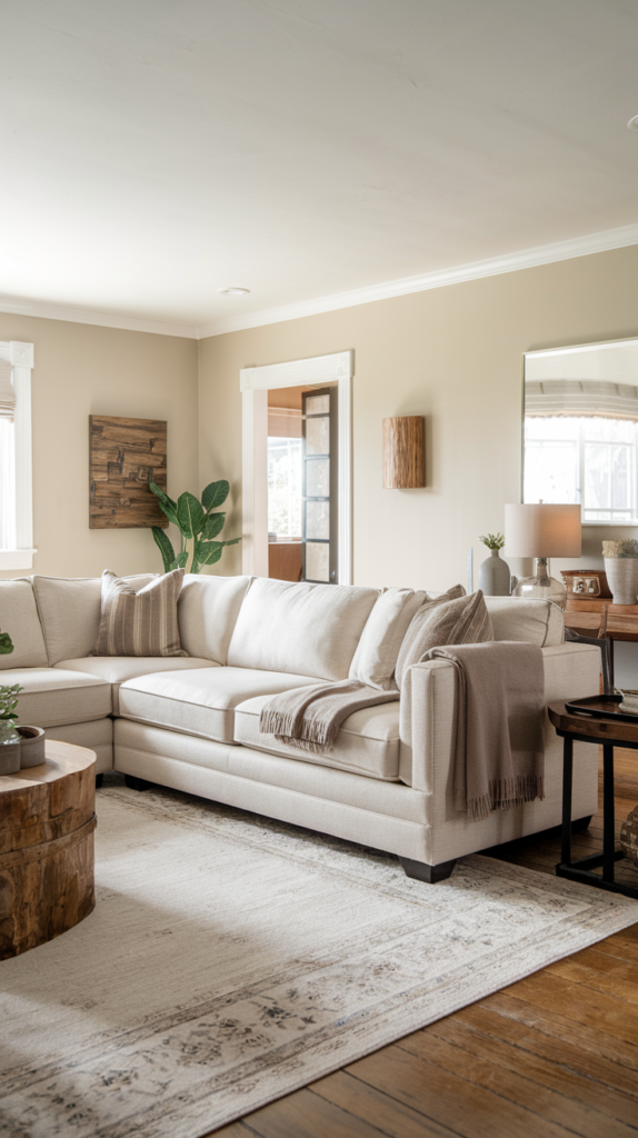 Neutral Toned Sophistication Living Room