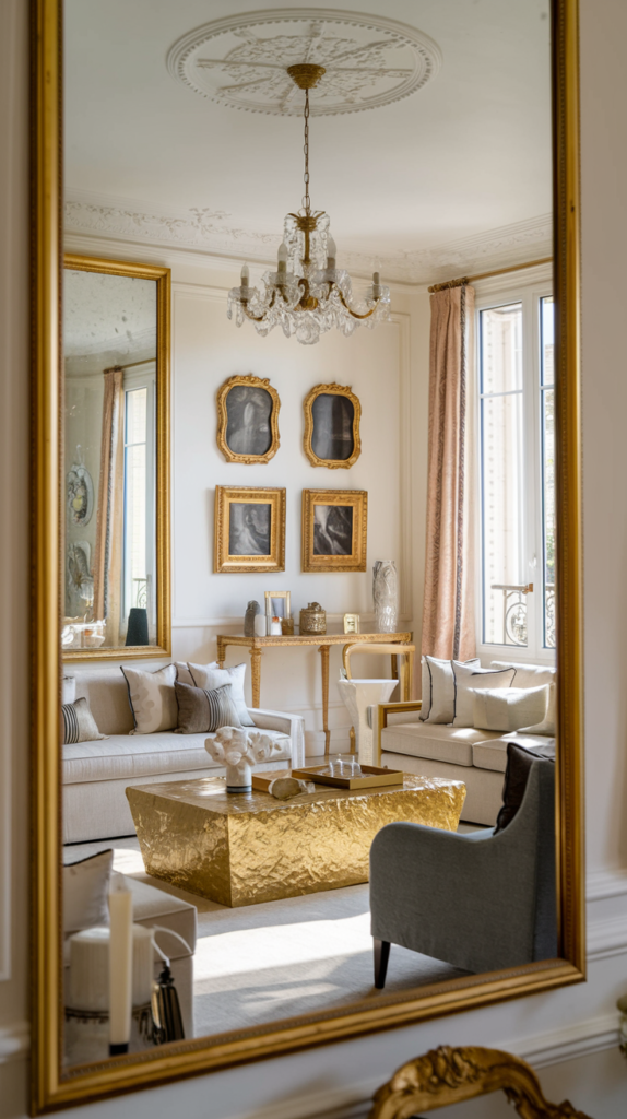 Gold and Gilded Touches Living Room