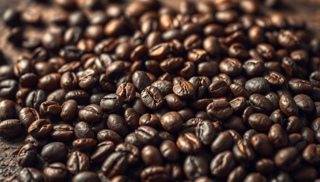 freshly roasted coffee beans