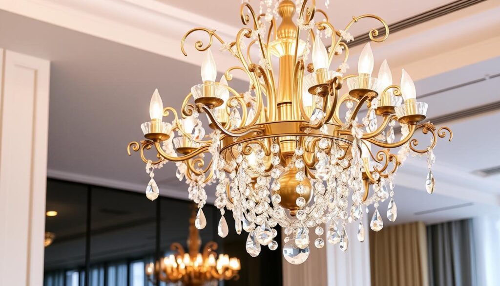 rococo-infused contemporary chandelier