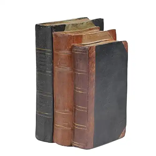 Guichifun Decorative Books Home Decor Clearance - Resin Retro Classical Fake Books Faux Books Decoration Fall Decor Gifts for Men Coffee Table Shelf Decor for Living Room Decor 5.5 * 4.5 * 7.5 Inch