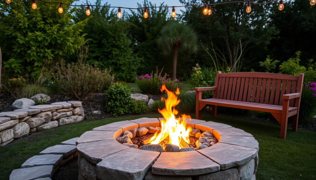 Enhancing outdoor fire pit installation