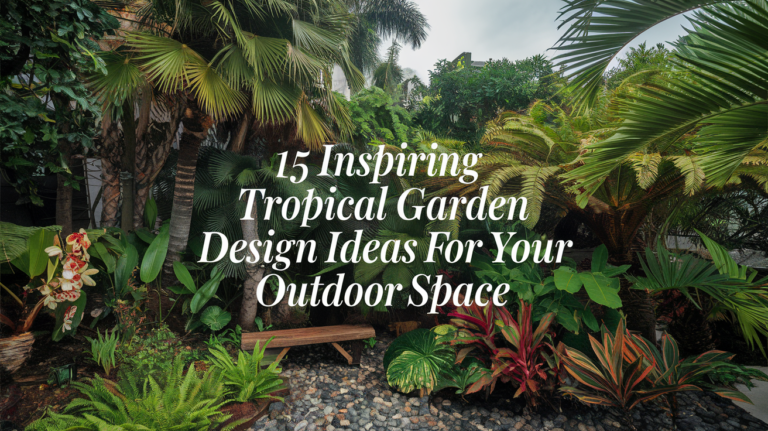 15 Inspiring Tropical Garden Design Ideas for Your Outdoor Space