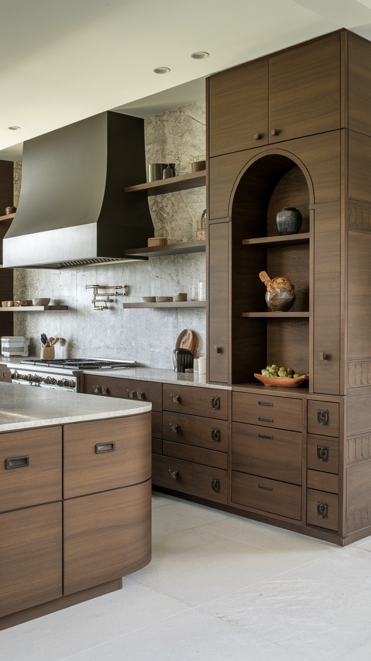 Modern luxury kitchen with custom cabinetry and elegant design.