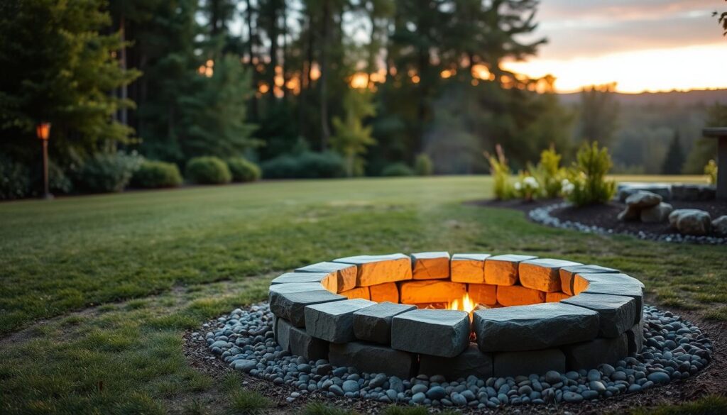 diy fire pit installation