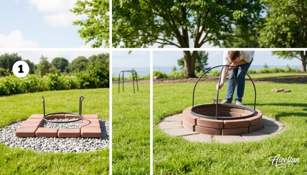 easy fire pit installation steps