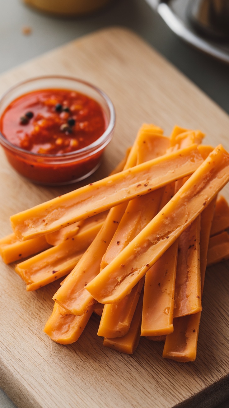 Pepper Jack Cheese Sticks with Dipping Sauce