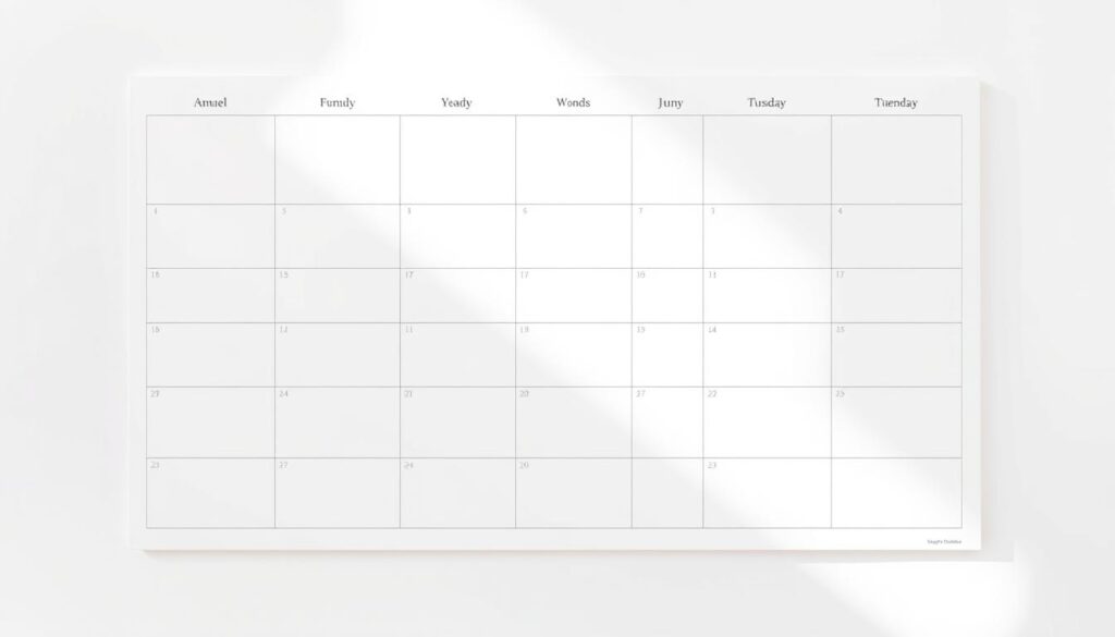 weekly planning calendar