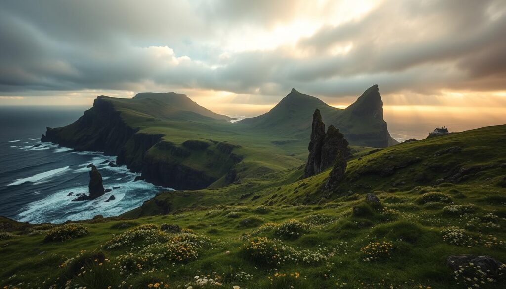 Dramatic Landscapes of Faroe Islands