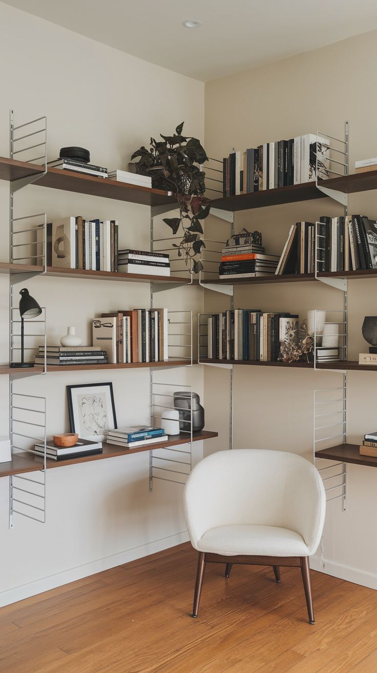 Floating Shelves for a Clutter-Free Look