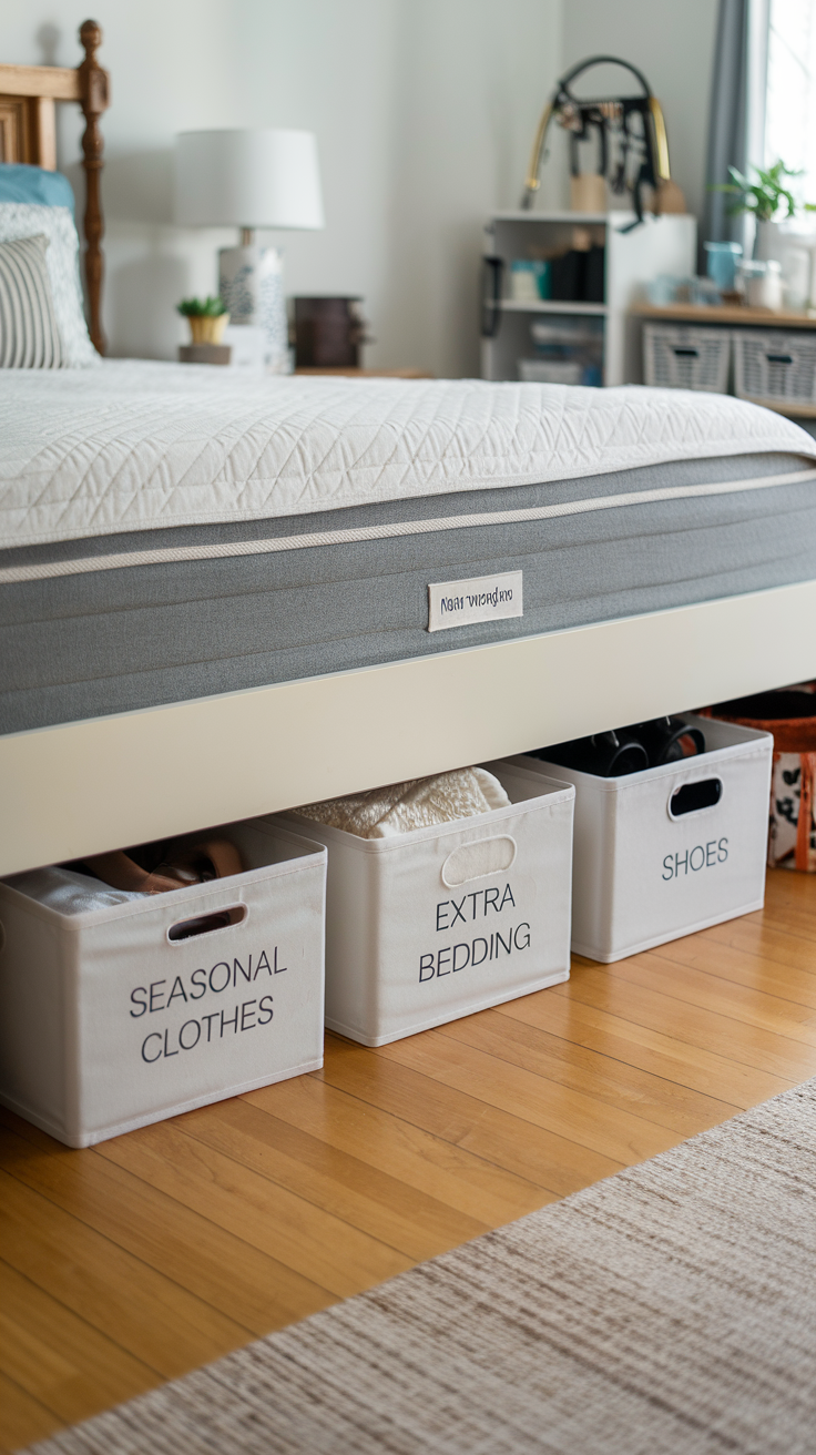 Under-Bed Storage for Hidden Organization