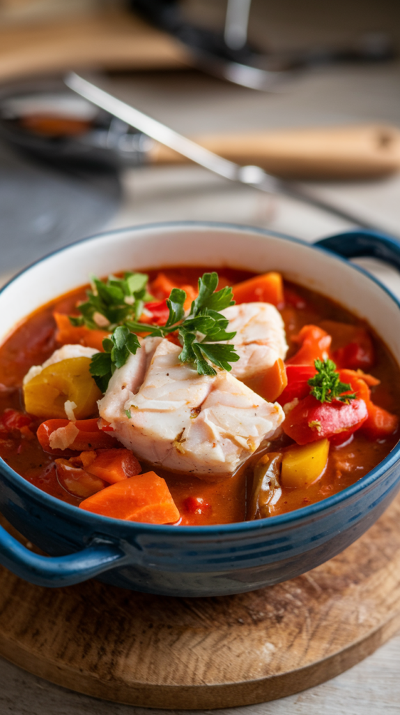 Vegetable Fish stew 