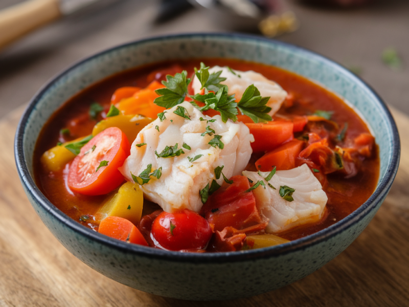 Vegetable fish stew