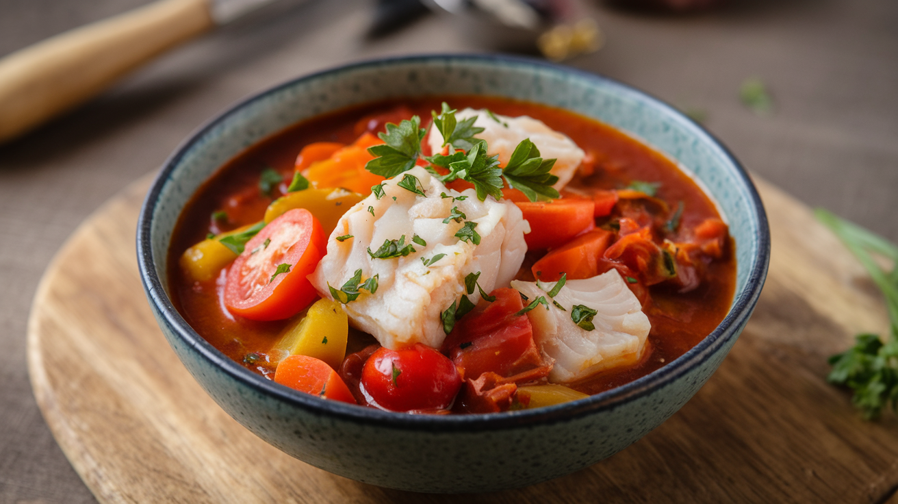 Vegetable fish stew