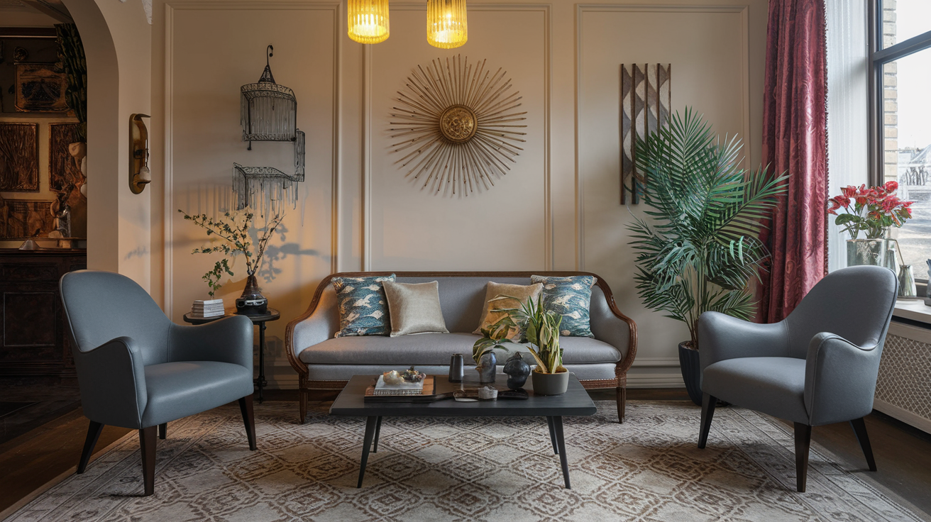 Modern Victorian living room