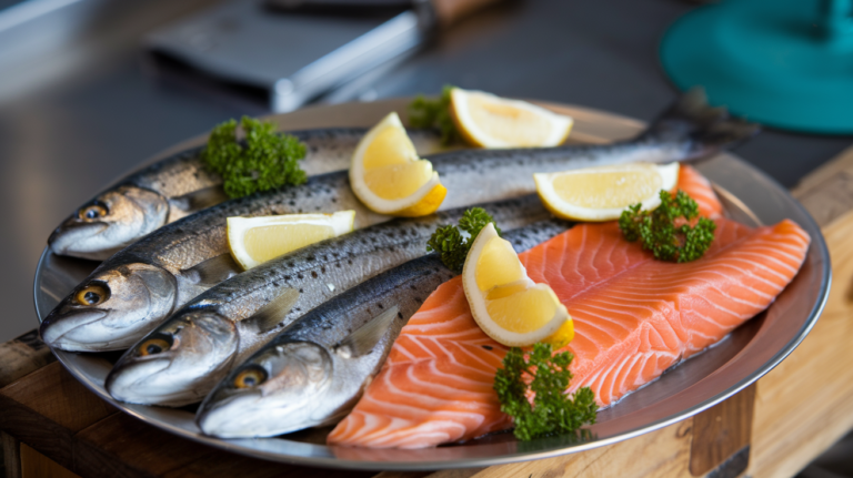A plate of fish