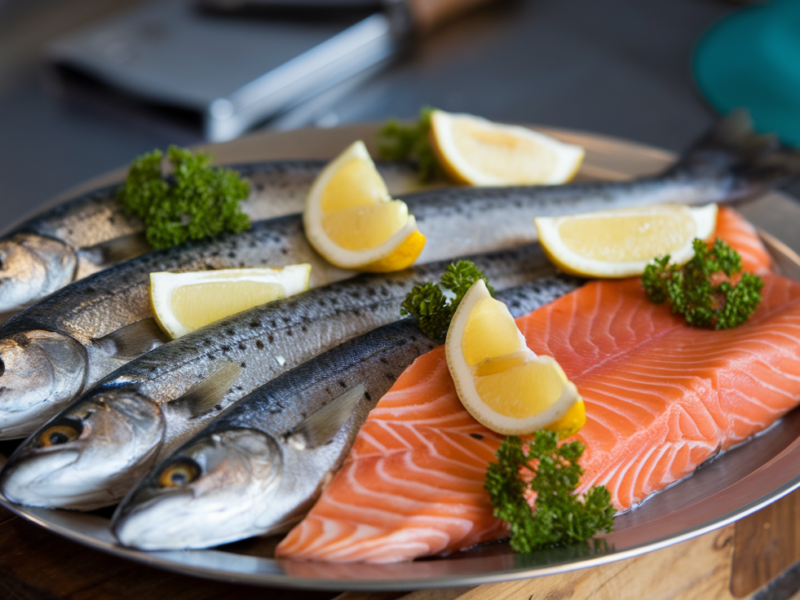 A plate of fish