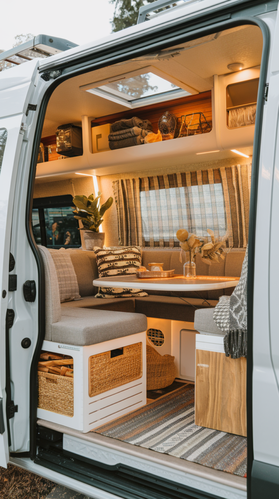 A cozy Interior of a van