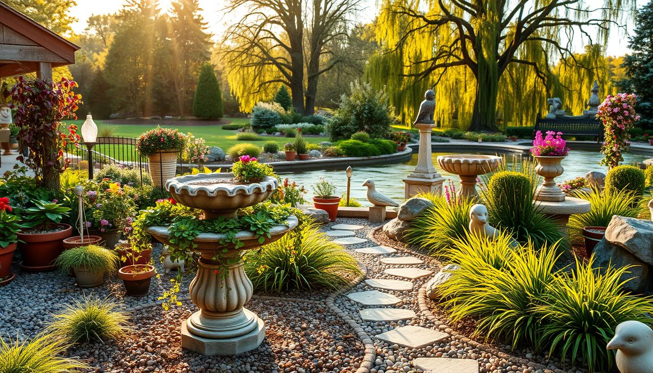 15 Bird Bath Garden Arrangements That Wow