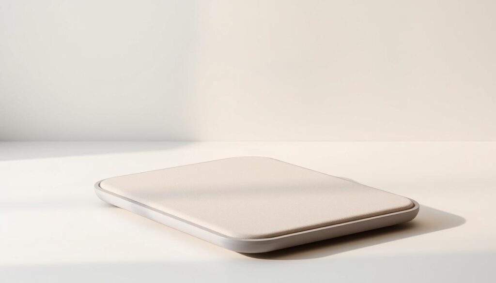 A sleek, modern walking pad with a compact, streamlined design, set against a plain, neutral-toned background that showcases its minimalist aesthetic. The pad features a smooth, high-quality surface in a muted, neutral color, with a subtle, understated pattern or texture that adds visual interest. The design is ergonomic and user-friendly, with clean lines and a low-profile frame that blends seamlessly into the environment. Soft, diffused lighting illuminates the pad, creating a warm, inviting atmosphere and highlighting its refined, elegant appearance. The overall composition emphasizes the compact, space-saving nature of the walking pad, making it an ideal solution for small home or office spaces. A sleek, modern walking pad with a compact, streamlined design, set against a plain, neutral-toned background that showcases its minimalist aesthetic. The pad features a smooth, high-quality surface in a muted, neutral color, with a subtle, understated pattern or texture that adds visual interest. The design is ergonomic and user-friendly, with clean lines and a low-profile frame that blends seamlessly into the environment. Soft, diffused lighting illuminates the pad, creating a warm, inviting atmosphere and highlighting its refined, elegant appearance. The overall composition emphasizes the compact, space-saving nature of the walking pad, making it an ideal solution for small home or office spaces.
