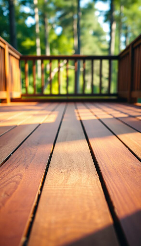 A well-lit deck, the surface showcasing an array of vibrant stain color samples. The foreground features a range of warm, earthy hues - rich mahogany, deep chestnut, and golden oak. In the middle ground, cooler tones like slate gray, weathered blue, and silvered driftwood create a complementary palette. The background subtly fades into a softly lit, natural backdrop, enhancing the color variations. The overall scene conveys a sense of tranquility and thoughtful curation, inviting the viewer to imagine the aesthetic possibilities for their own outdoor space. A 35mm lens captures the scene at eye level, emphasizing the texture and depth of the deck stain options. A well-lit deck, the surface showcasing an array of vibrant stain color samples. The foreground features a range of warm, earthy hues - rich mahogany, deep chestnut, and golden oak. In the middle ground, cooler tones like slate gray, weathered blue, and silvered driftwood create a complementary palette. The background subtly fades into a softly lit, natural backdrop, enhancing the color variations. The overall scene conveys a sense of tranquility and thoughtful curation, inviting the viewer to imagine the aesthetic possibilities for their own outdoor space. A 35mm lens captures the scene at eye level, emphasizing the texture and depth of the deck stain options.