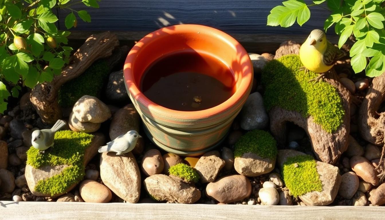 How to Make a Bird Bath From Recycled Items